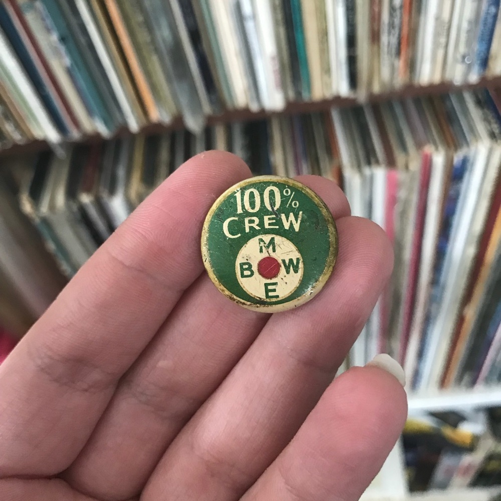 1930s B M W E Pinback button